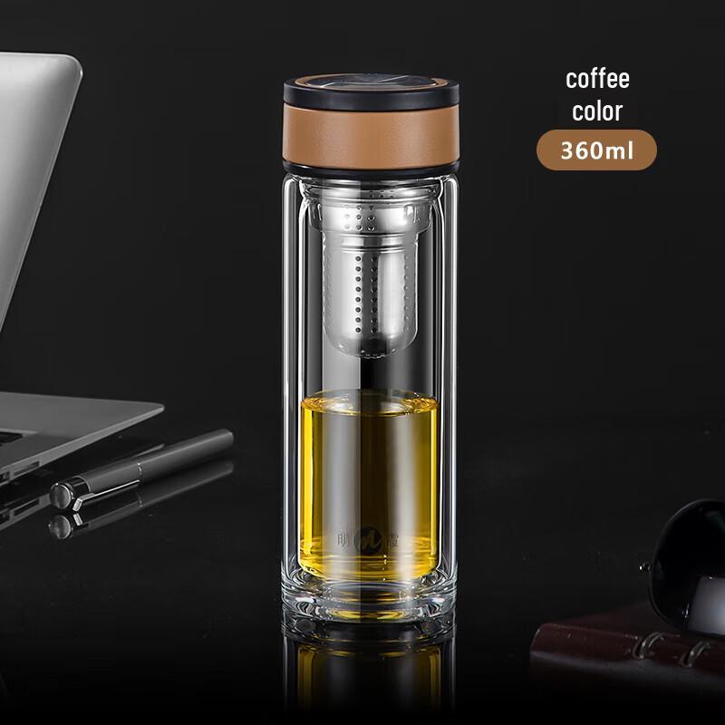 Mingxia Double-Layer Glass Tea Infuser Cup with Handle