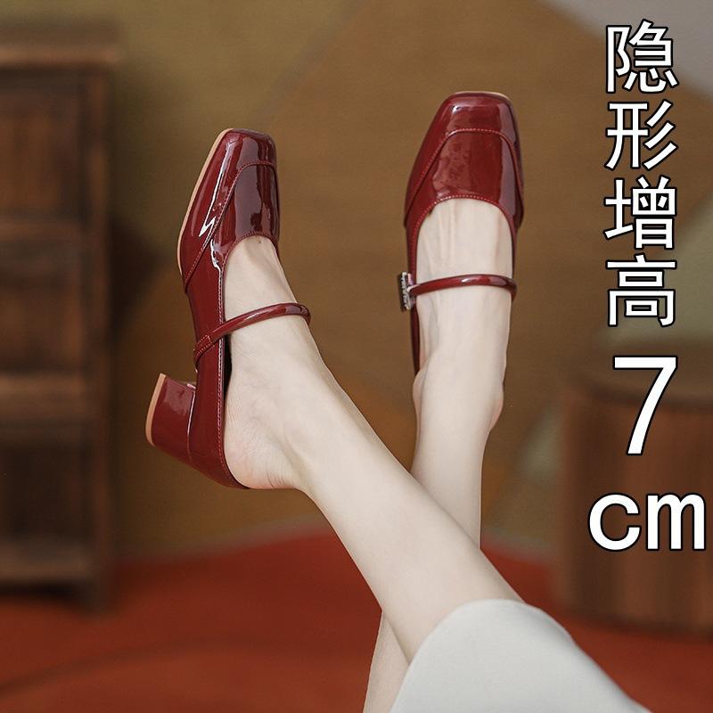 

Baotou half slippers women s silver outer wear single shoes new temperament sandals inner height-increasing cool slippers 34 срібний