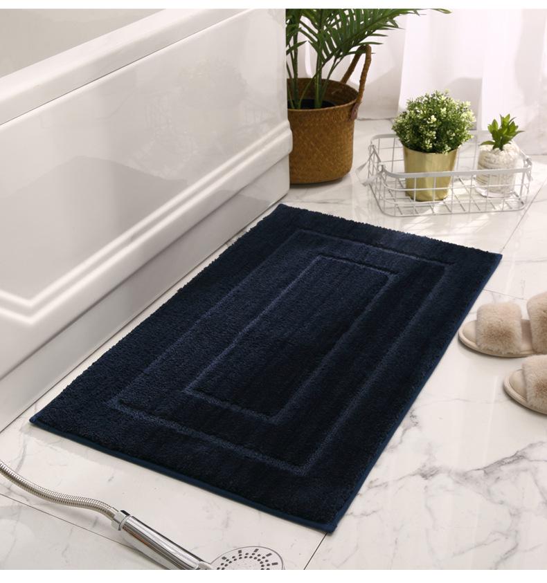Tappetino da Bagno Ultra-Assorbente Antiscivolo a Spina di Pesce - Spesso, Tuftato ed Elegante Zerbino da Pavimento.