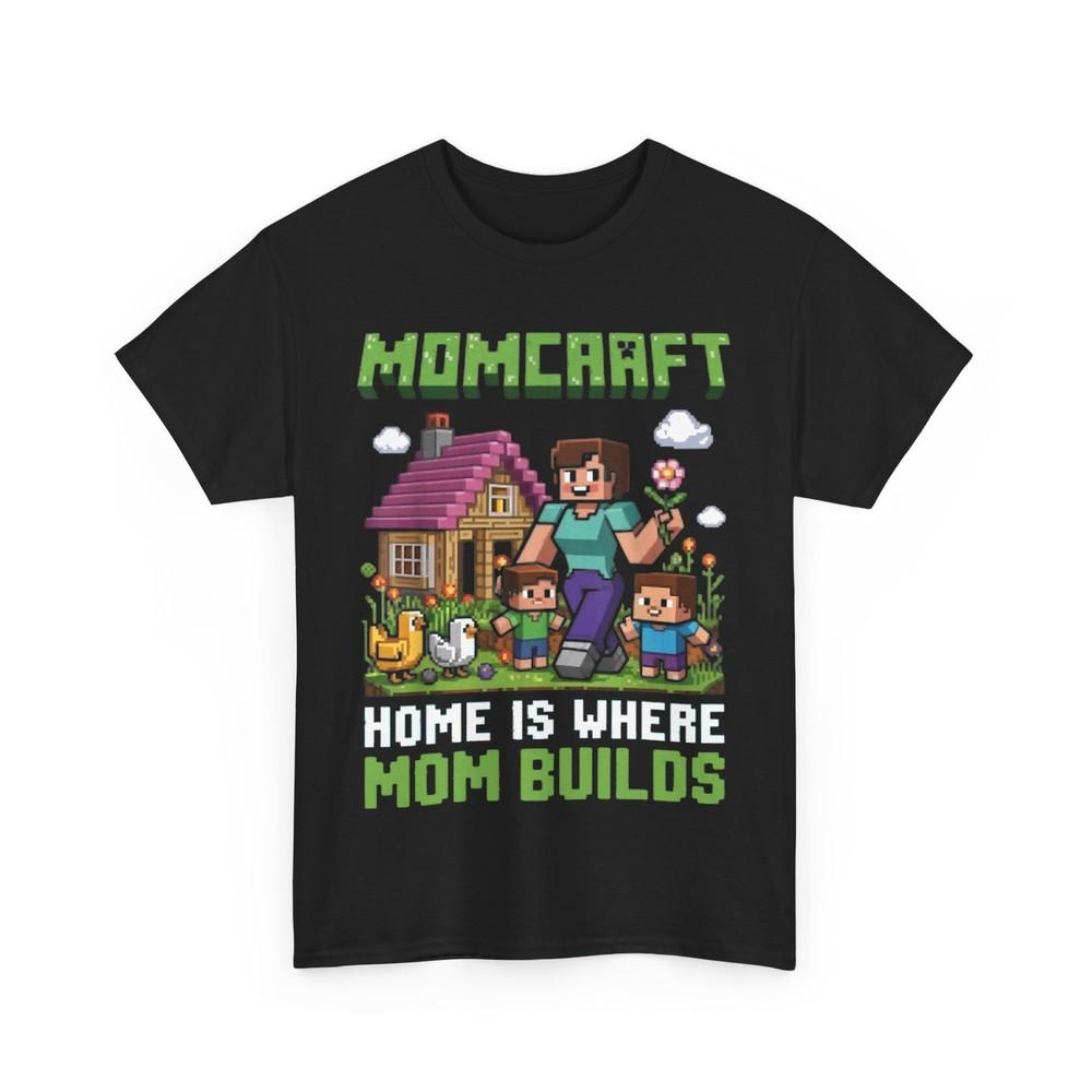 

Momcraft Дом Где Мама Строит Семью Геймеров Стильная Футболка 2XL