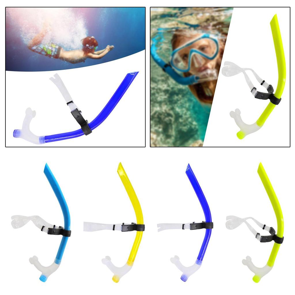 Snorkel Tube for Diving with Dry Top And Silicone Mouthpiece for Underwater