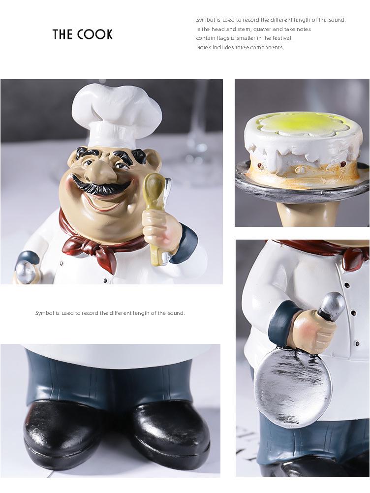 Rustic Country Chef Potato, Bread & Wine Table Ornaments