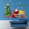 Happy New Year Christmas Tree Santa Claus LivingRoom Bedroom Christmas Decoration Removable Stickers ARI