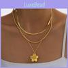 Fashion Creative Color Diamond Sunflower Necklace For Women With Multilayer Chain Style