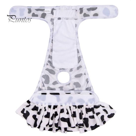 Pet Menstrual Pants Washable Fastener Tape Dog Diaper Reusable Fashionable Print Pet Physiological Pants Pet