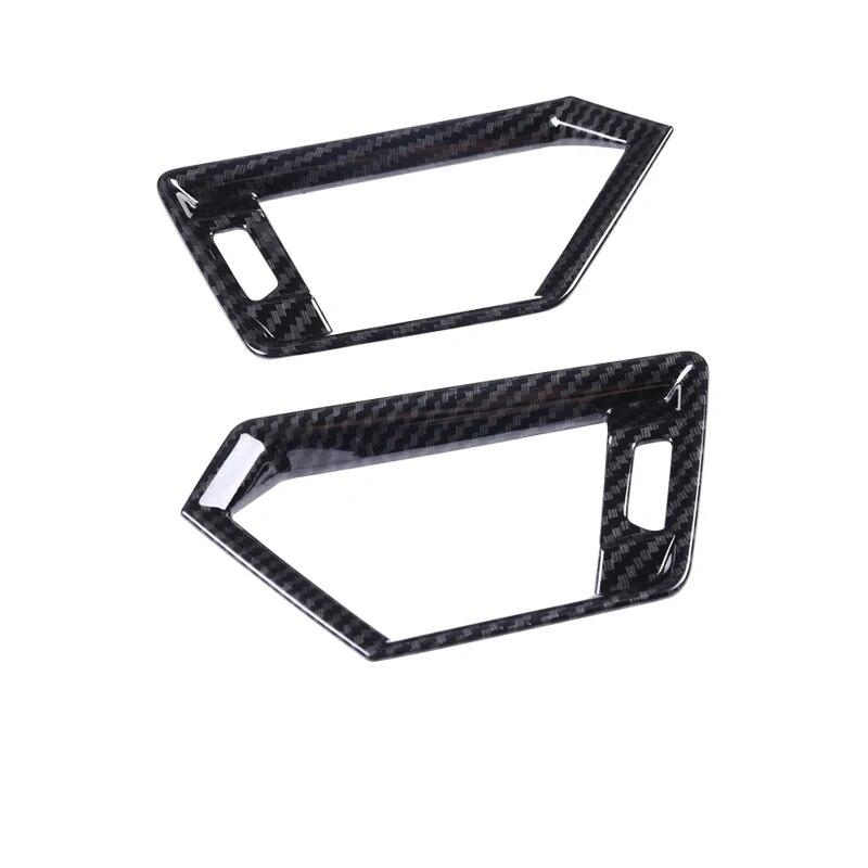 2PCS Car Center Console Front Air Outlet Vent Frame ABS Decoration Auto Interior Accessories For BMW 3 Series G20 G28 -21