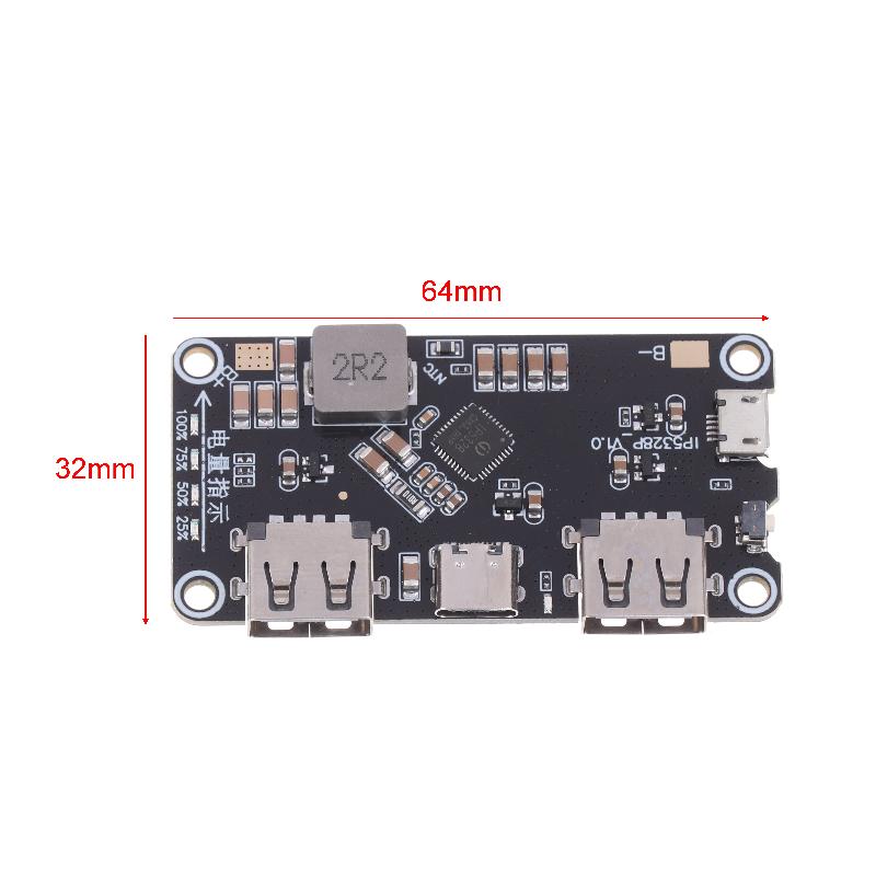 Ip5328P Bidirectional Fast Charge Module 3.7V To 5V/9V/12V Boost Converter For Power Bank Diy Charging Discharging