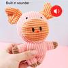 Built-in Voice Bite Resistant Soft Plush Piglet Lion Shape Pet Early Educational Toy