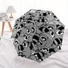 1pc Raccoon Pattern Automatic Open/Close Umbrella - Compact Travel Umbrella, 8-Rib Heavy-Duty Construction, Ideal Gift, Outdoor Accessory046