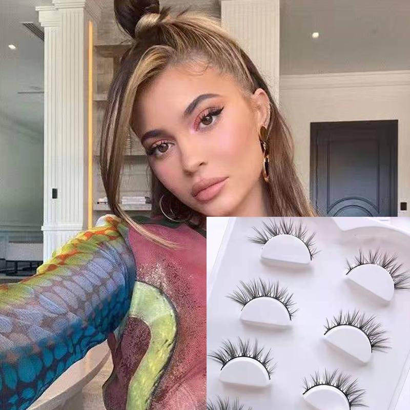 5 Pairs 6D Faux False Eyelashes Fluffy Natural and Look Long Thick Fake Eyelashes Soft Reusable