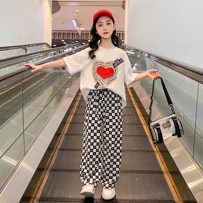 Girls' Summer Street Style Sportswear - Fashionable Casual Suits for Big Kids
