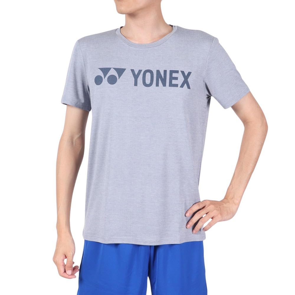 

Yonex Short Sleeve Navy Blue Size L T-Shirt (Fit Style), (019),