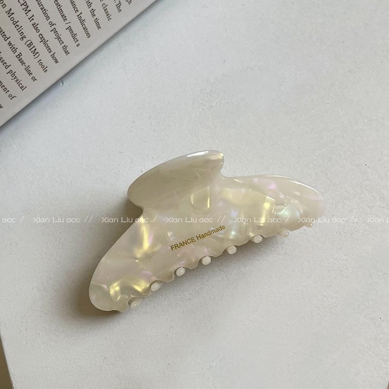 Elegant 2025 Large Acetate Shark Hair Claw for Women - High-End Hair Clip Accessory