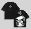 Hot-blooded Anime Bleach Kurosaki Ichigo Graphic Print T-Shirt Men Women Vintage Washed Cotton Summer New Tee Streetwear Y2K Fashion Oversized Top