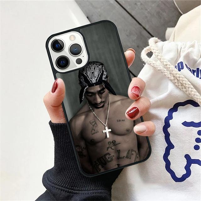 Rap Singer 2Pac Tupac Amaru Shakur Phone Case Cover For iPhone 17 Air 15 16 14 13 12 Pro Max 11 Pro Max Plus