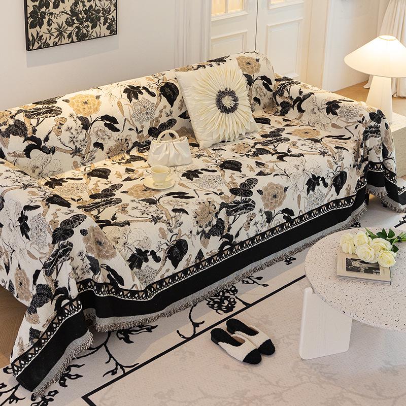 Chenille Anti-Scratch Sofa Cover Blanket - Universal, Dustproof, All-Season Protection
