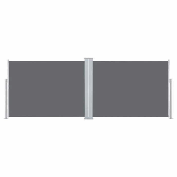 VidaXL Auvent latéral rétractable Anthracite 120 x 1000 cm