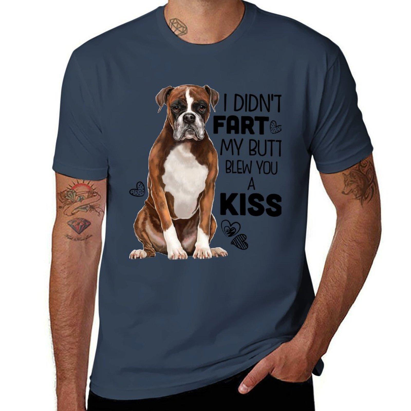 Boxer Dog Gifts Boxer Gifts Boxer Dog Puppy Breed Shirts Dog Art Tshirt Basic Casual Short Sleeve Cotton Shirt S