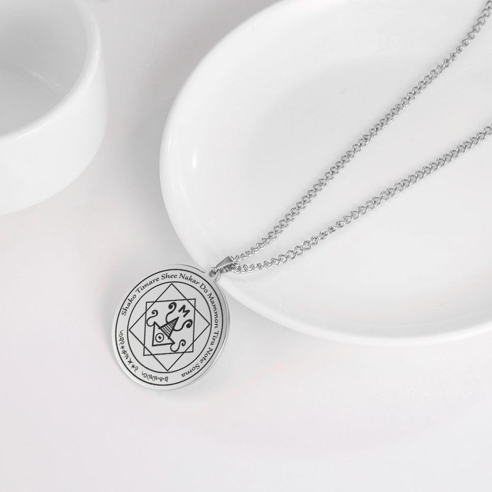 LIKGREAT Mammon Necklace Money Talisman Neckalces Abundance Prosperity Talisman Business Success Jewelry Gift for Men Women