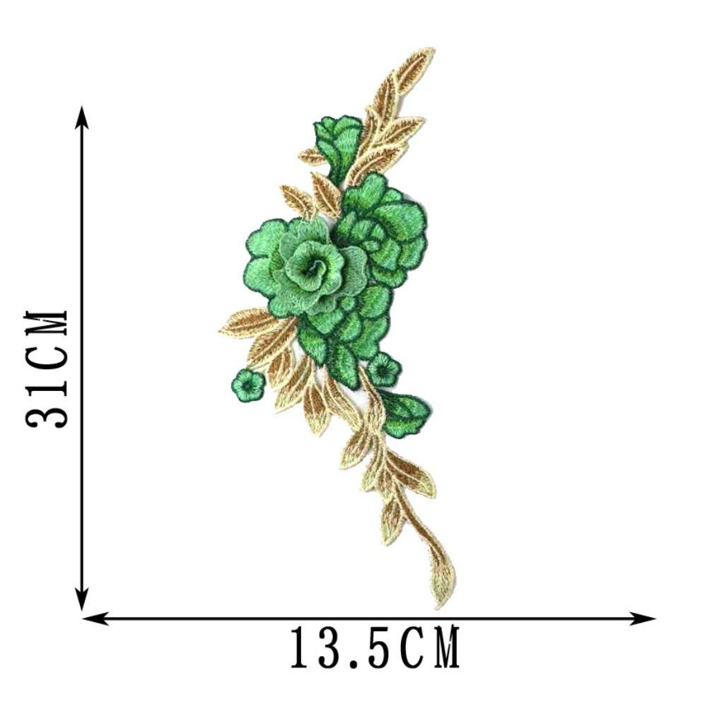 DIY Cheongsam 3D Flower Floral Rose Trimmings Sewing Peony Clothes Accessories Patch Applique Embroidery