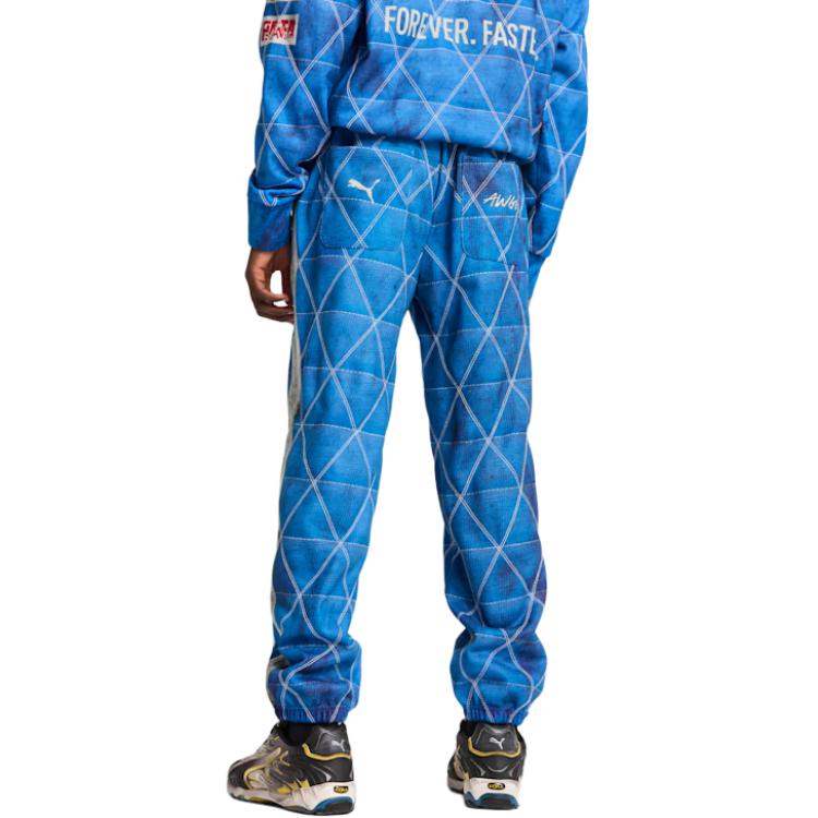 Puma x A$AP ROCKY Quilted Sweatpants Clyde Royal Unisex Bottoms Blue 631123-01