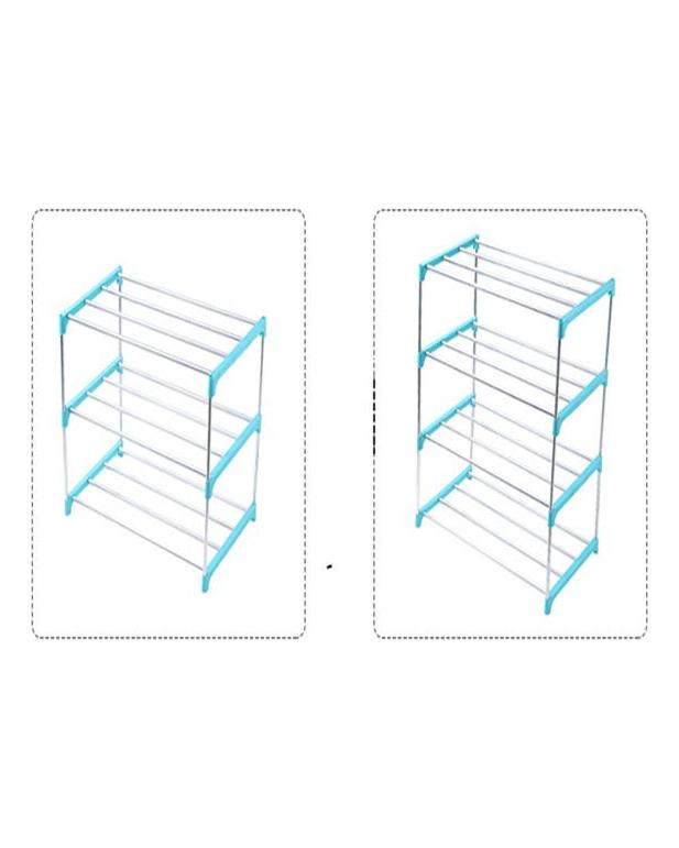 DIY Shoe Rack Storage Rack Dormitory Household Storage Box Shoe Rack Aluminum Vertical Shoe Rack
