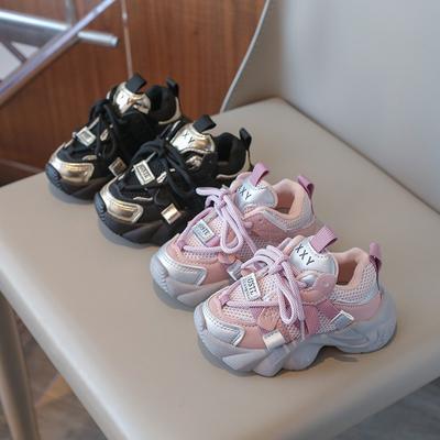 Buty sportowe dla dziewcząt, modne buty sportowe marki dziecięcej, małe, średnie i duże dziecięce buty casualowe z miękką podeszwą