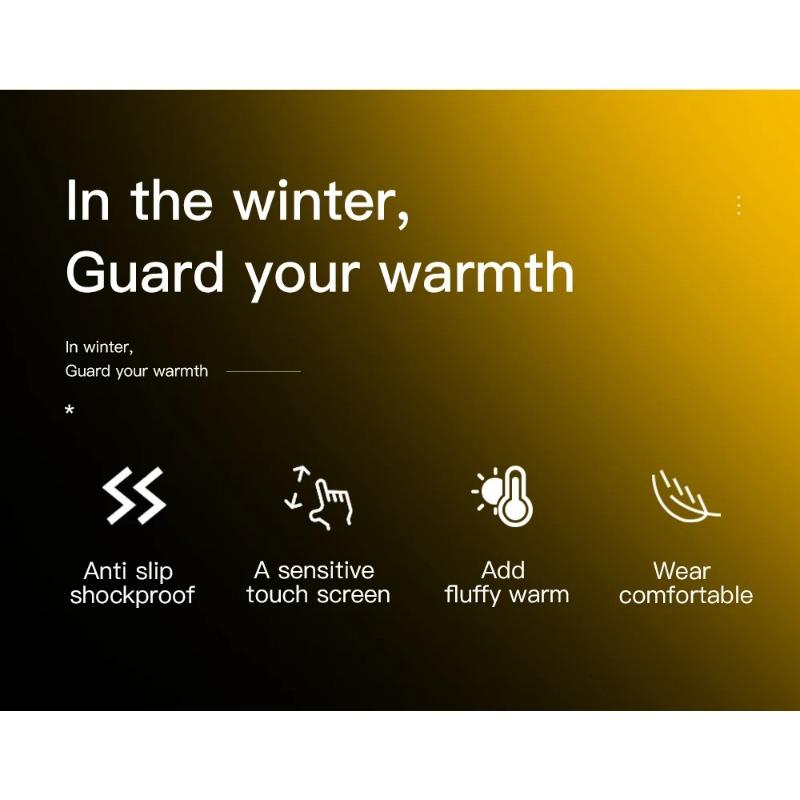 Winter Outdoor Warmth Anti Slip Wear Resistant Riding Outdoor Sports Windproof Waterproof Sensitive Touchable Screen Gloves