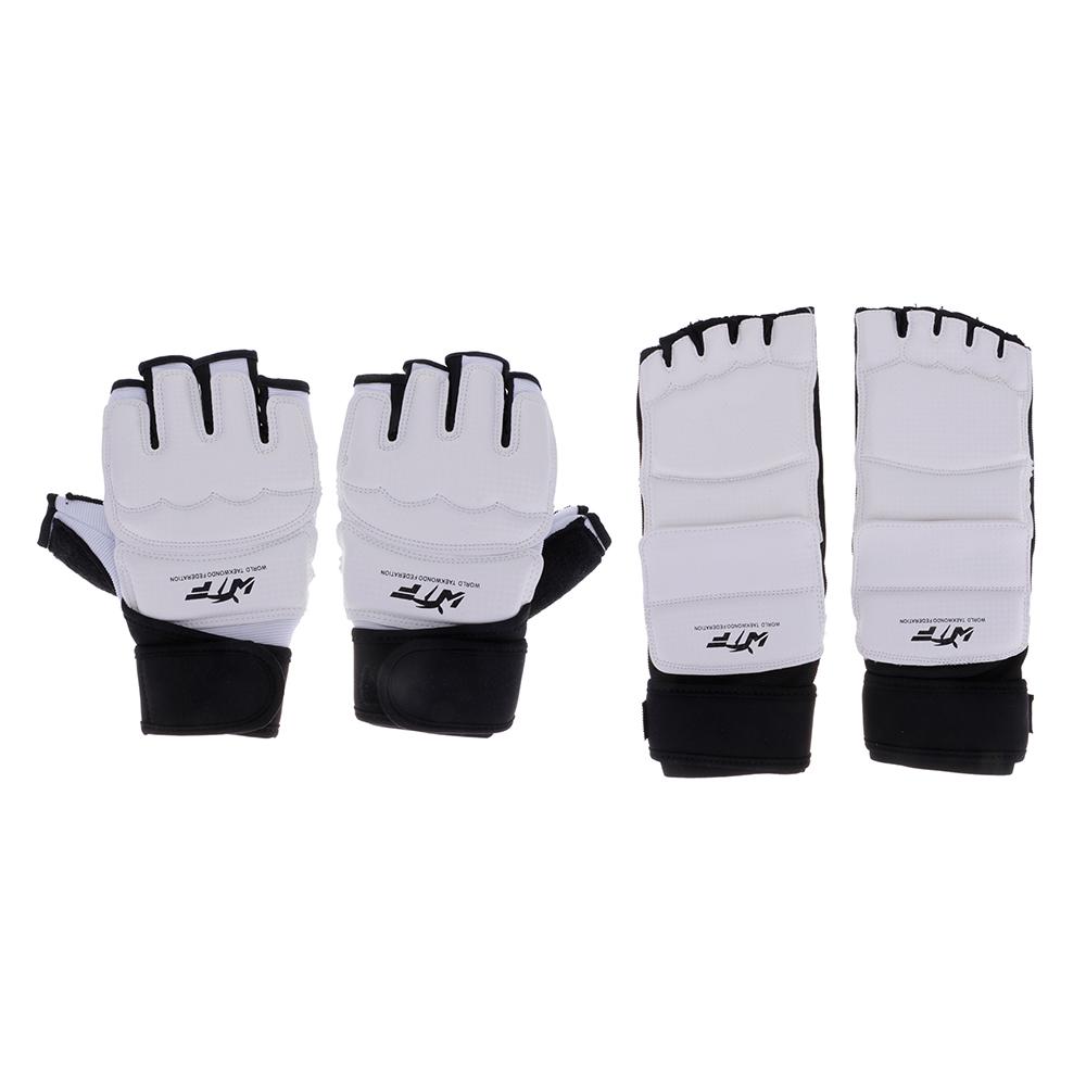 Breathable Kickboxing Training Karate TaeKwonDo Foot Hand gloves Protector