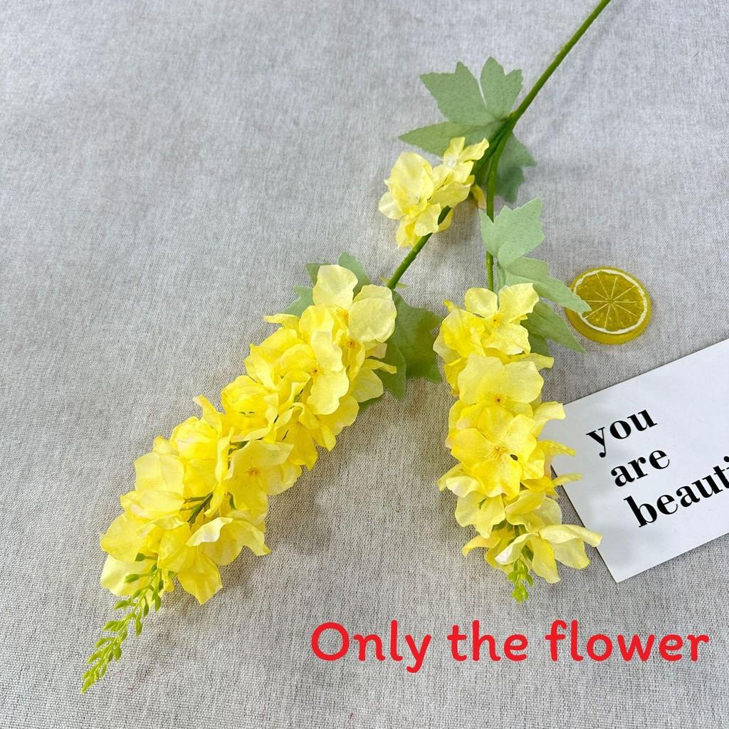 Consolida Ajacis Simulated Fake Flowers For Home And Wedding Green Plant Decor