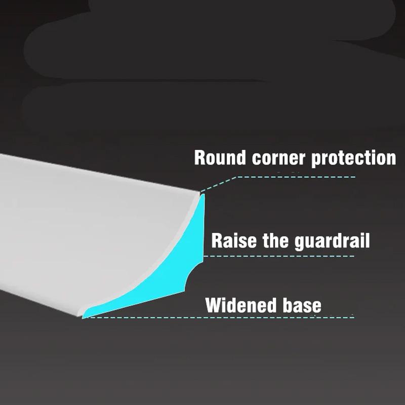 Countertop Silicone Water Barrier Stopper Blocker Shower Dam Retaining Non-slip Dry And Wet Separation Door Bottom Sealing Strip