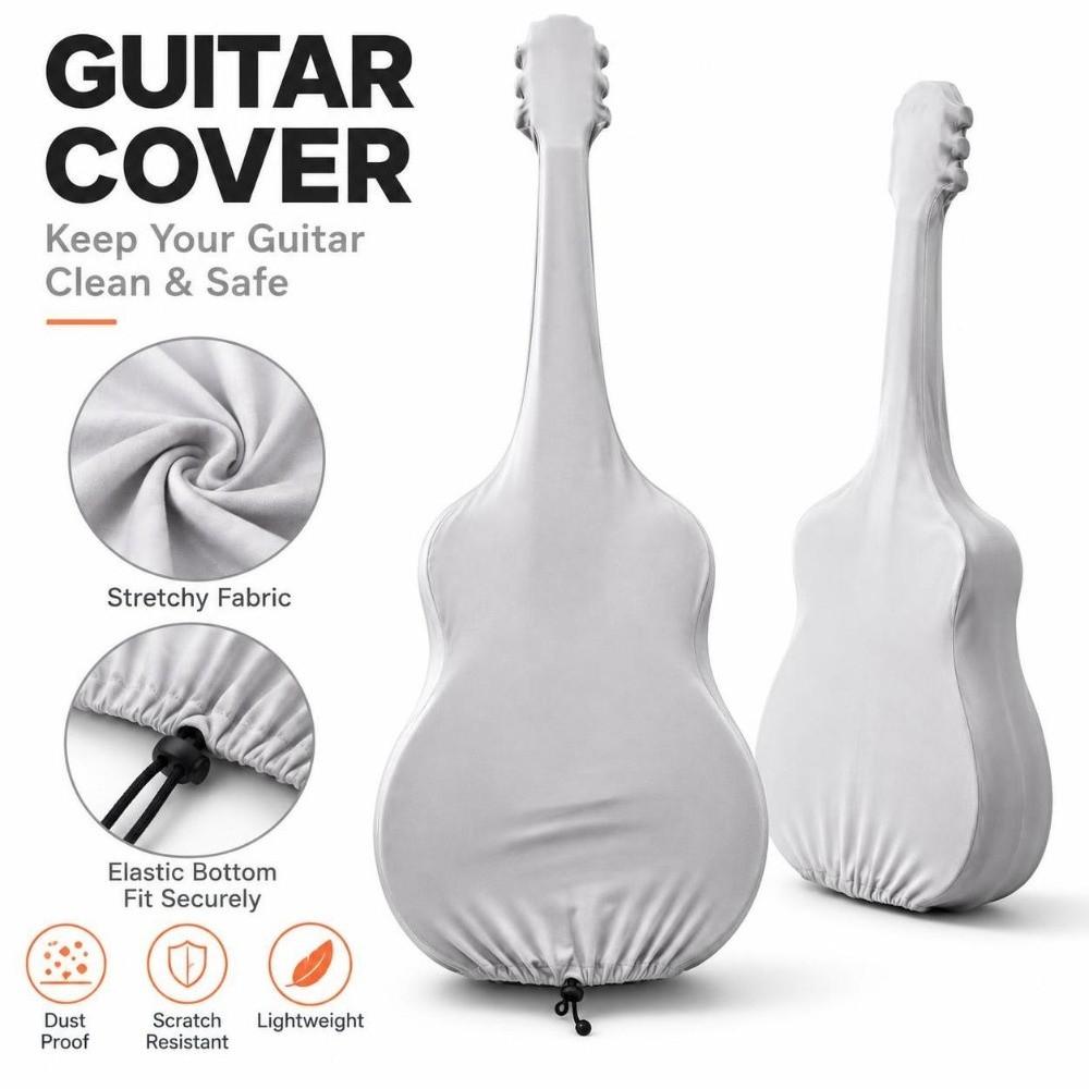 Waterproof Guitar Dust Cover 36-41Inch Instrument Protective Cover New Storage Case  Home Use