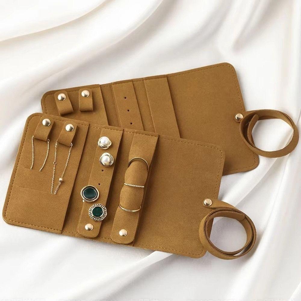 Leichte Packbeutel für Halsketten Faltbare Schmuckkoffer-Tasche für Ohrringe Armband