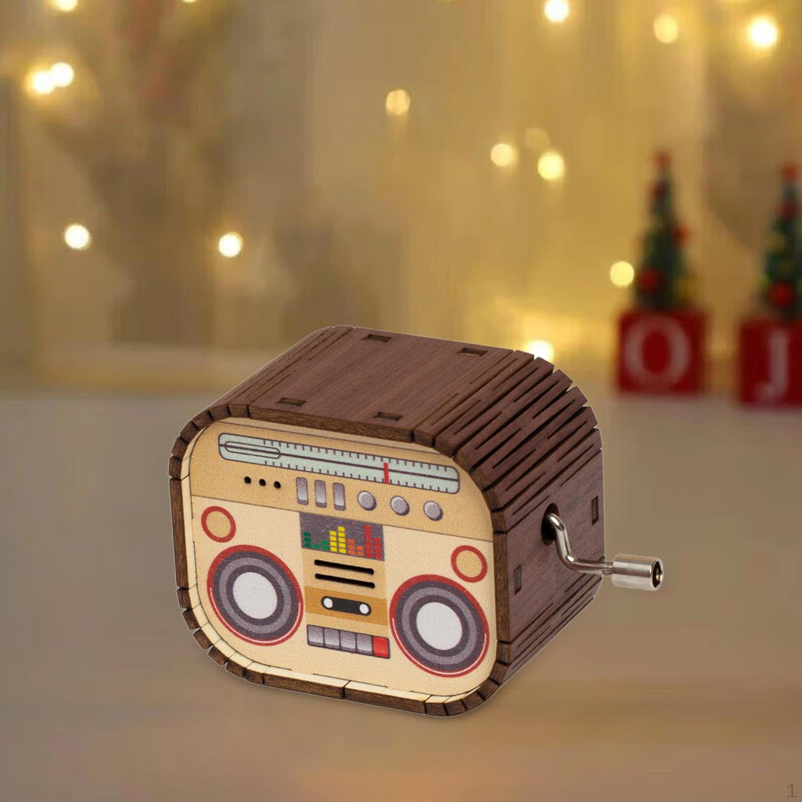 

Деревянная музыкальная шкатулка как украшение стола, музыкальный подарок для детского праздника Multicolor B