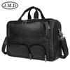 Jiameida Retro Genuine Leather Men's Business Briefcase - Large Capacity Handbag and Laptop Bag