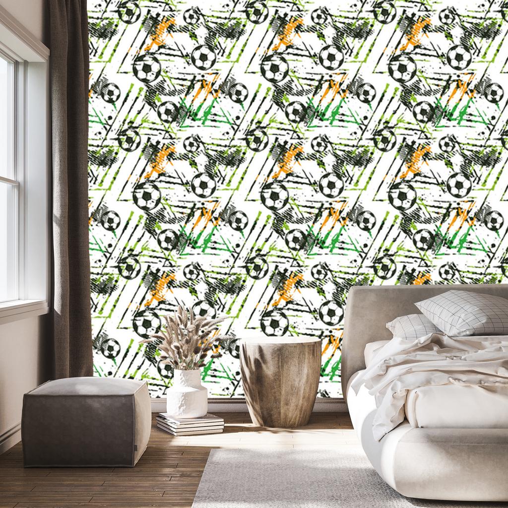 Wallpaper Wall for and football for living room and bedroom 50x1000
