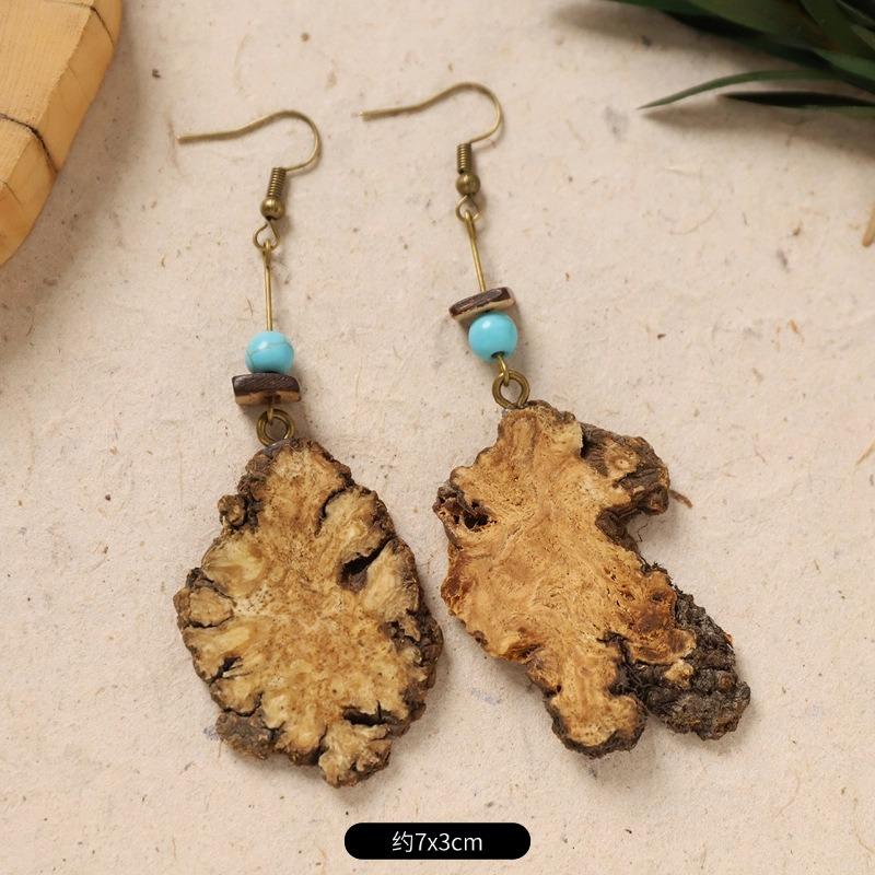 Original Design Traditional Chinese Medicine Plant Earrings Retro Literature Natural Fruit Handmade Long Earrings Women