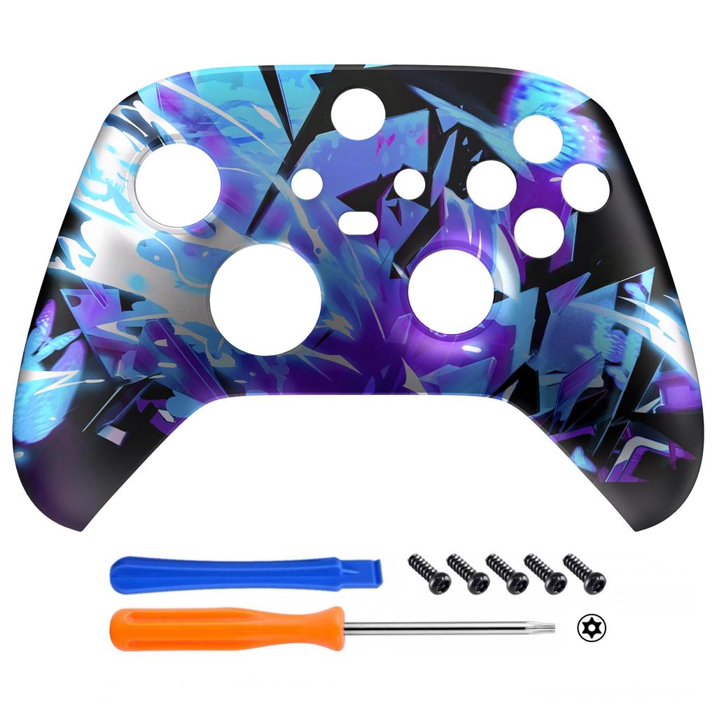 custom front housing shell for Xbox Series featuring a mildly cover faceplate for Xbox Series and Xbox Core not the Dark eXtremeRate's X/S,