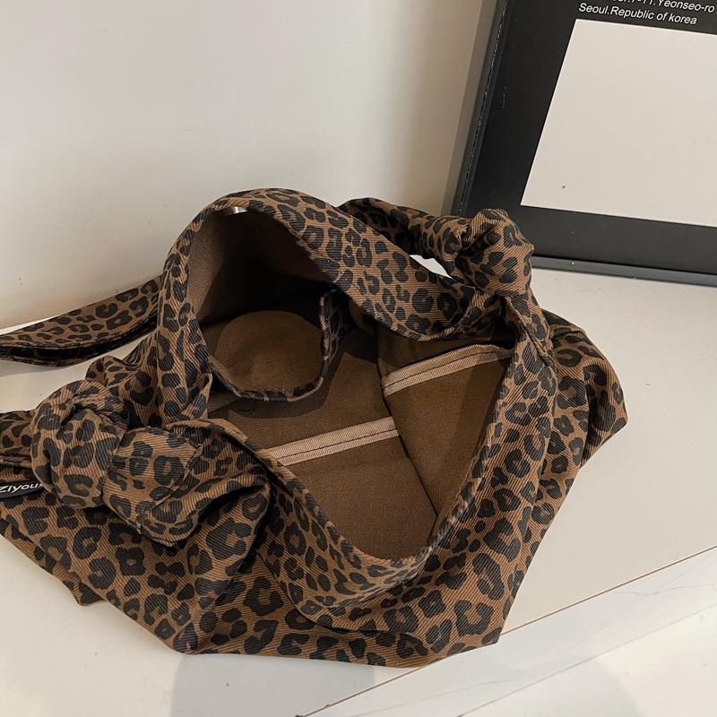Women's Bag Leopard Print Shoulder Bag Underarm Bag Large Capacity Tote Bag