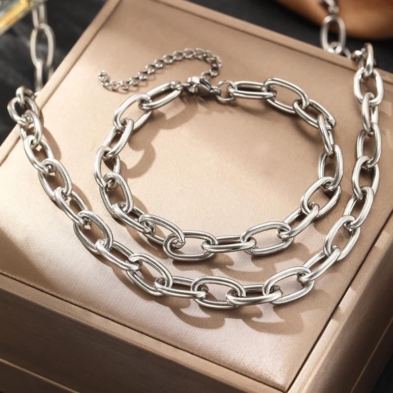 Multifuntional Necklace Simple Necklace Women Adjustable Chain Bracelet Suitable for Work Parties and Festival Event
