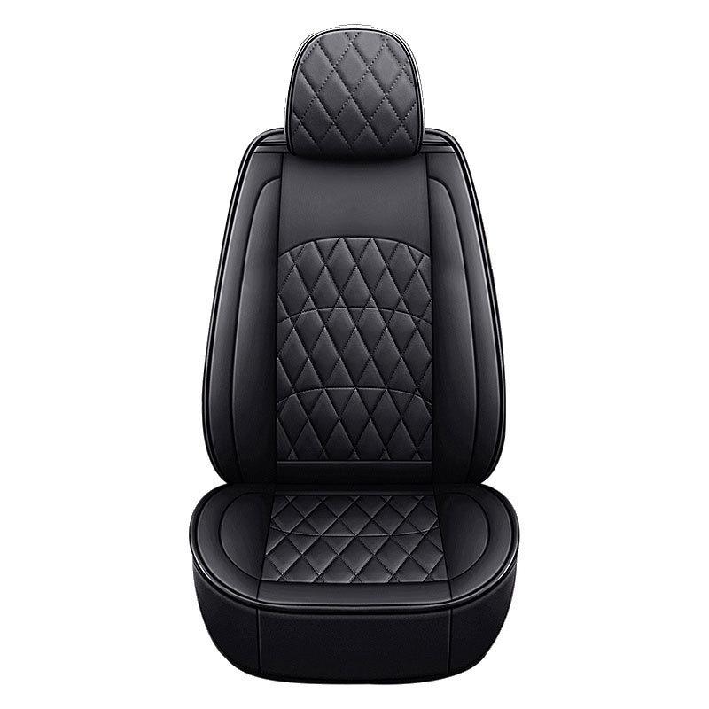 Eco-Friendly Four Seasons PVC Leather Car Seat Covers - Universal Full Coverage for Five Seats