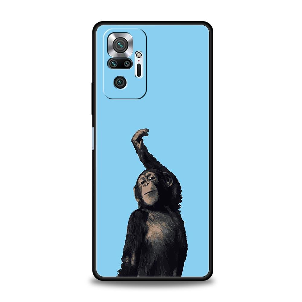 Süße Lustige Affen Handyhülle Für Xiaomi Redmi Note 14 13 12 5G 11 10 Pro Plus 4G 9S 9 14C 13C 12C 10C 9C 9A Weiche TPU Hülle