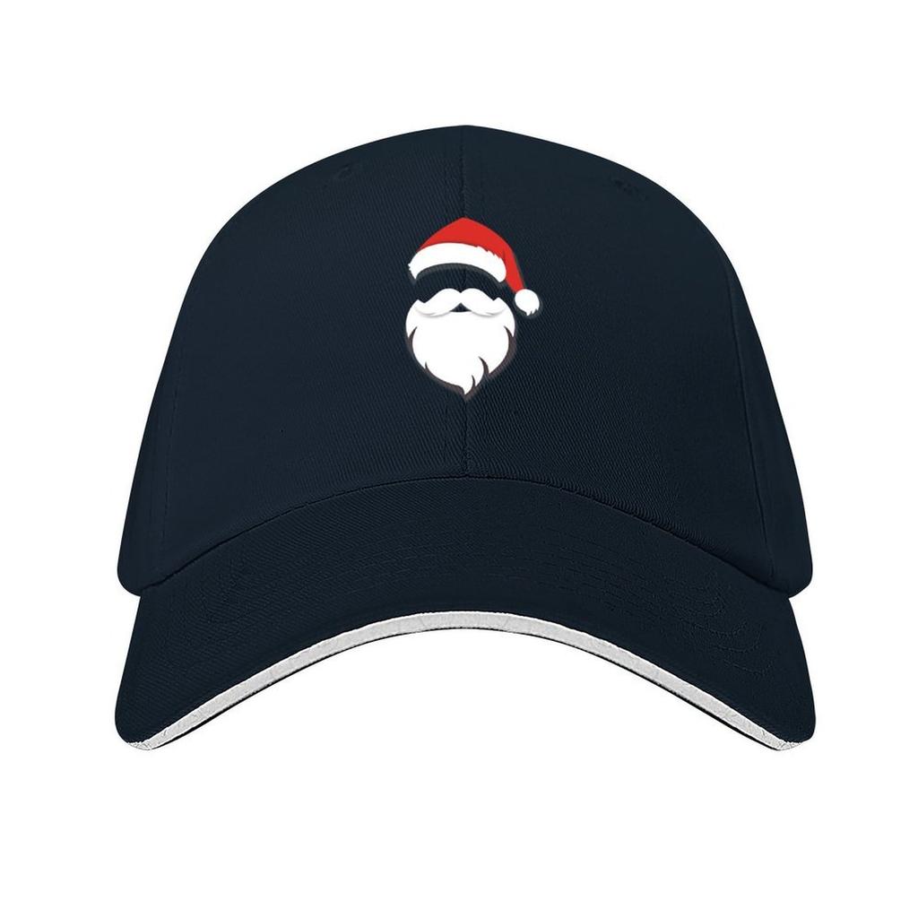 Christmas hat and santa white beard Baseball Cap Luxury man cap Unique hats Golf Wear hard hat Womens Golf Wear Mens