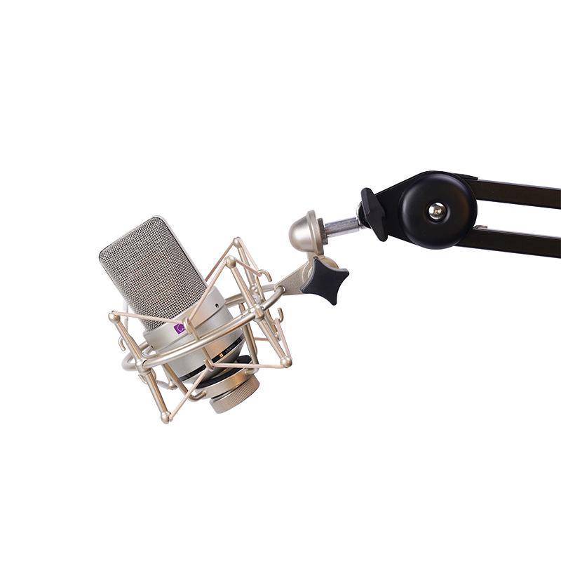 TLM103 Metal Shock Mount for Senhai MK4 Condenser Microphone with Stand for Live Broadcast