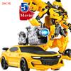 WEI JIANG New Anime Transformation Movie 5 Playthings Boy Cool Robot Car Dinosaur Action Figures Aircraft Tank Military Model Kid Toy