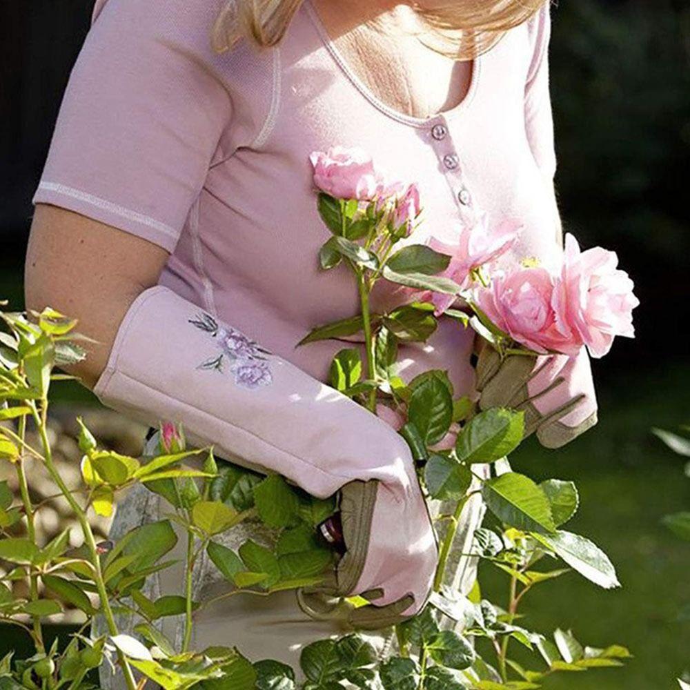 Wasserdichte Gartenhandschuhe Atmungsaktive Pflanz- und Schneidehandschuhe Werkzeug Lange Handschuhe Garten