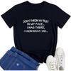 BLACKMYTH Women Cute Tees Graphic Don't Throw Casual Crewneck T Shirts
