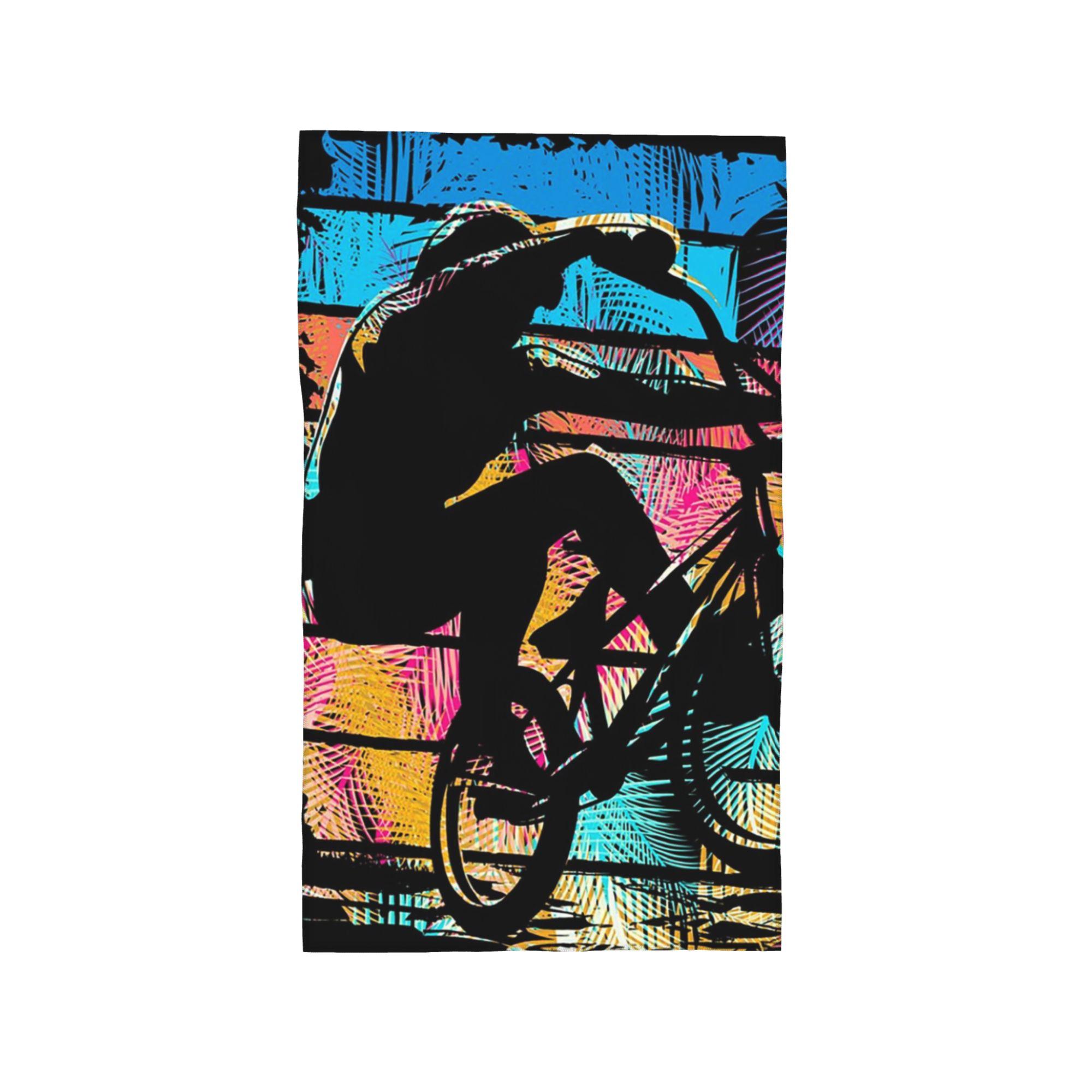 

Ретро Одежда для BMX - Винтажный Велосипед BMX Мягкое Лицевое Полотенце Быстросохнущее Бассейн Ванная Хлопковые Полотенца Впитывающие Быстро W30*H60(CM)