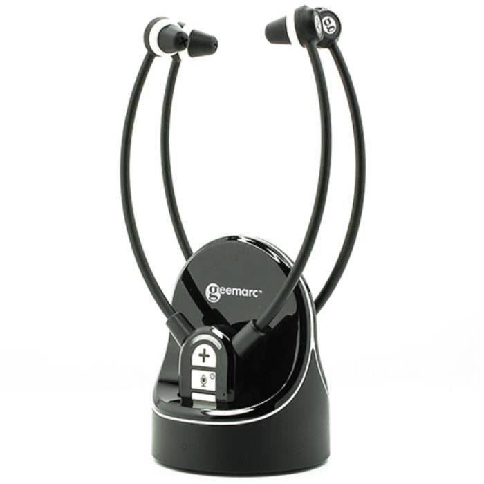 Casque TV - Geemarc - CL7370-2 - Stéréo - Sans fil - Réglage volume jusqu'à 125dB