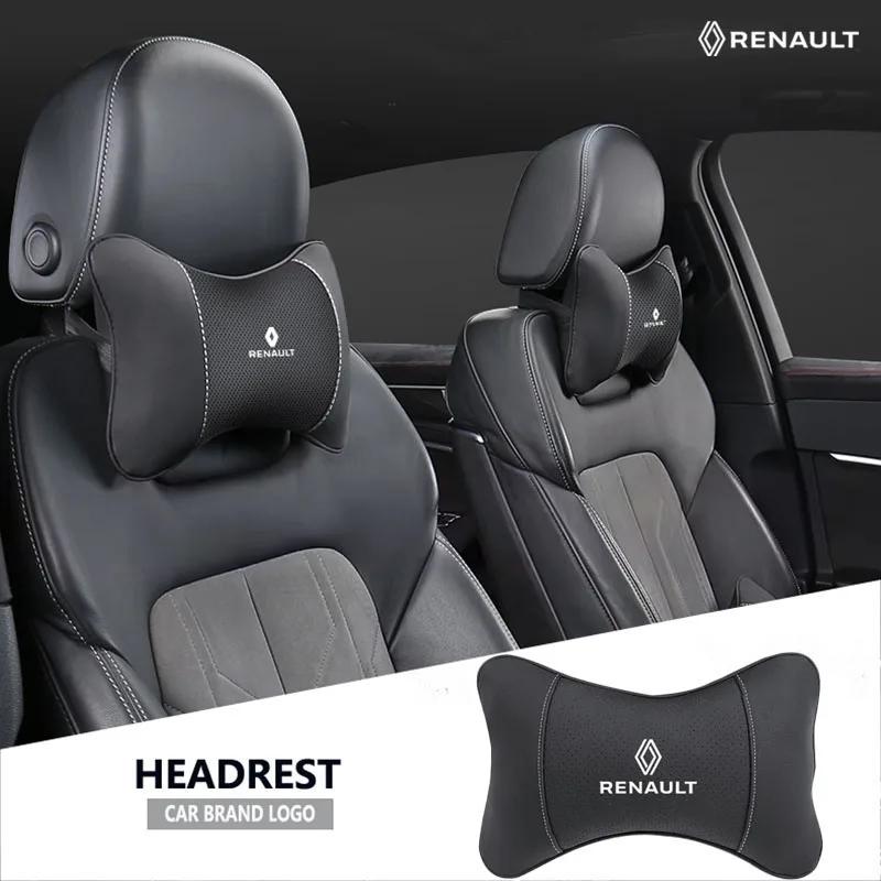 2026 Hot For Renault Interior Stickers For Renault Clio Koleos Megane Espace QM6 Kadjar Captur Scenic ZO Car Headrest Auto Breat SH4U